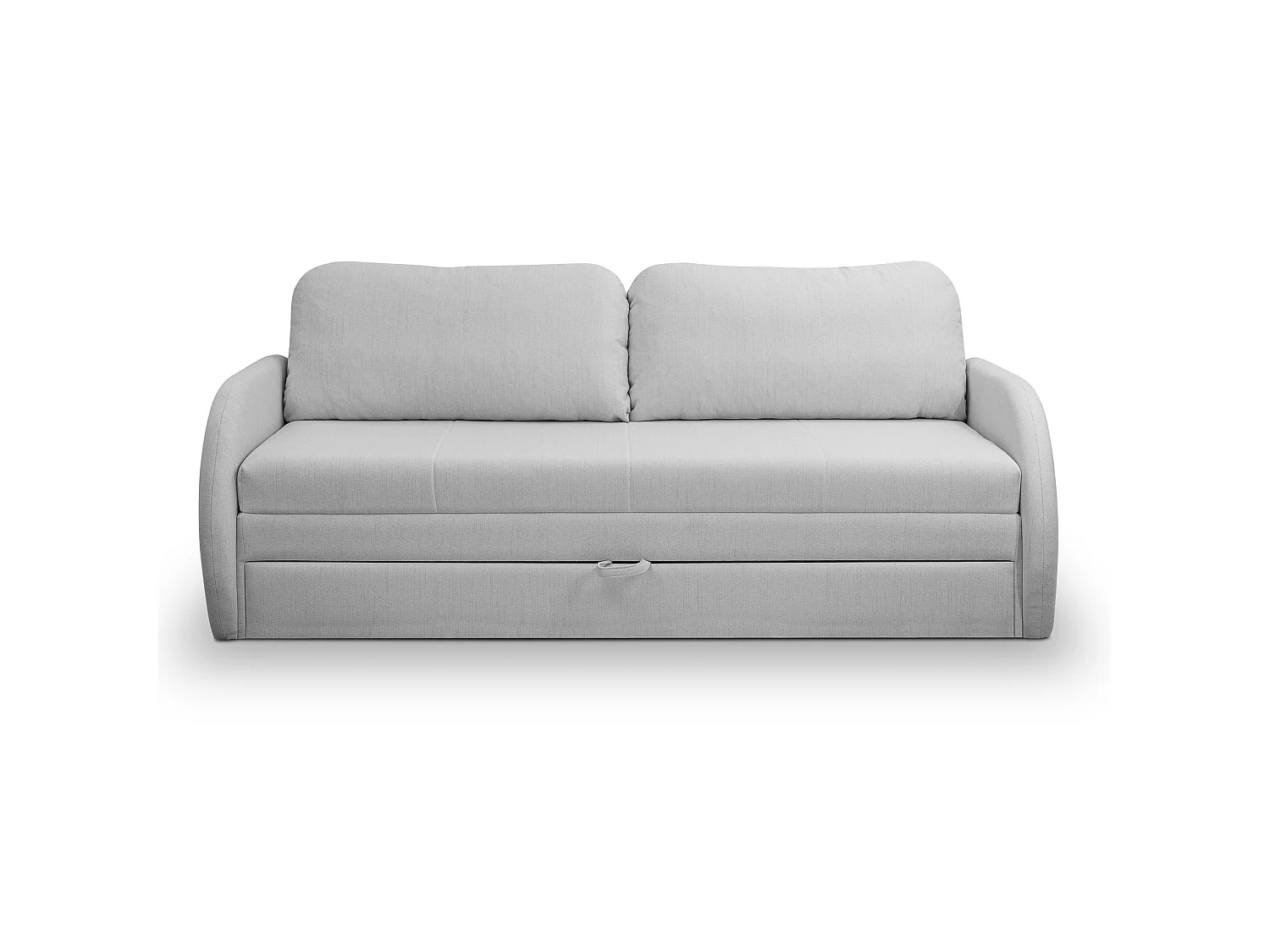 Canapé convertible 3 places - gris clair - DIEGO NEVE
