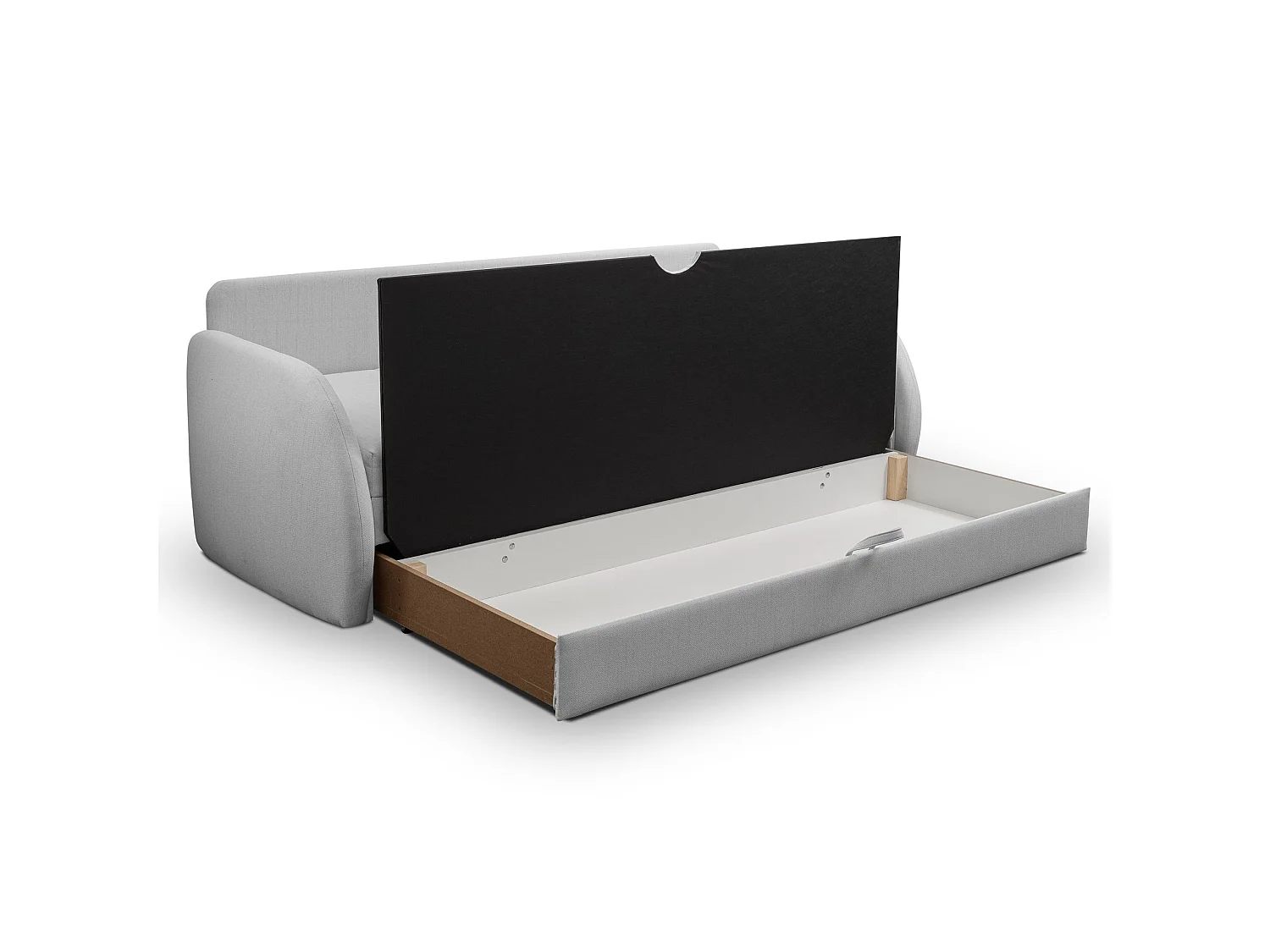 Canapé convertible 3 places - gris clair - DIEGO NEVE