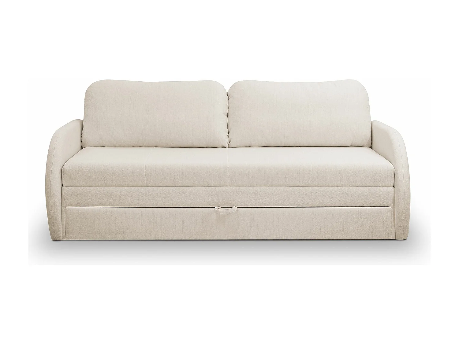3-Sitzer-Sofa - Schlaffunktion und Bettkasten - hellbeige - DIEGO