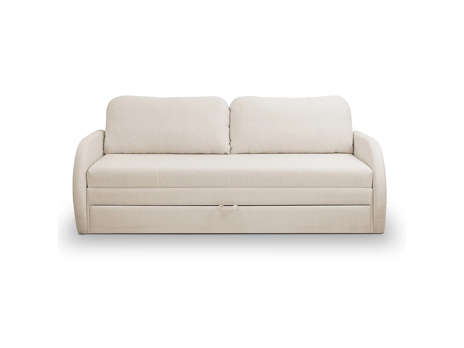Canapé convertible 3 places - beige clair- DIEGO NEVE