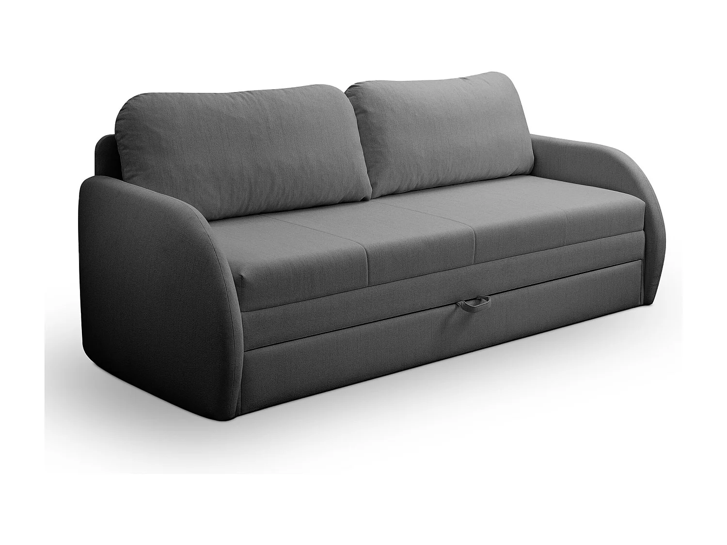 3-Sitzer-Sofa - Schlaffunktion und Bettkasten - dunkelgrau - DIEGO