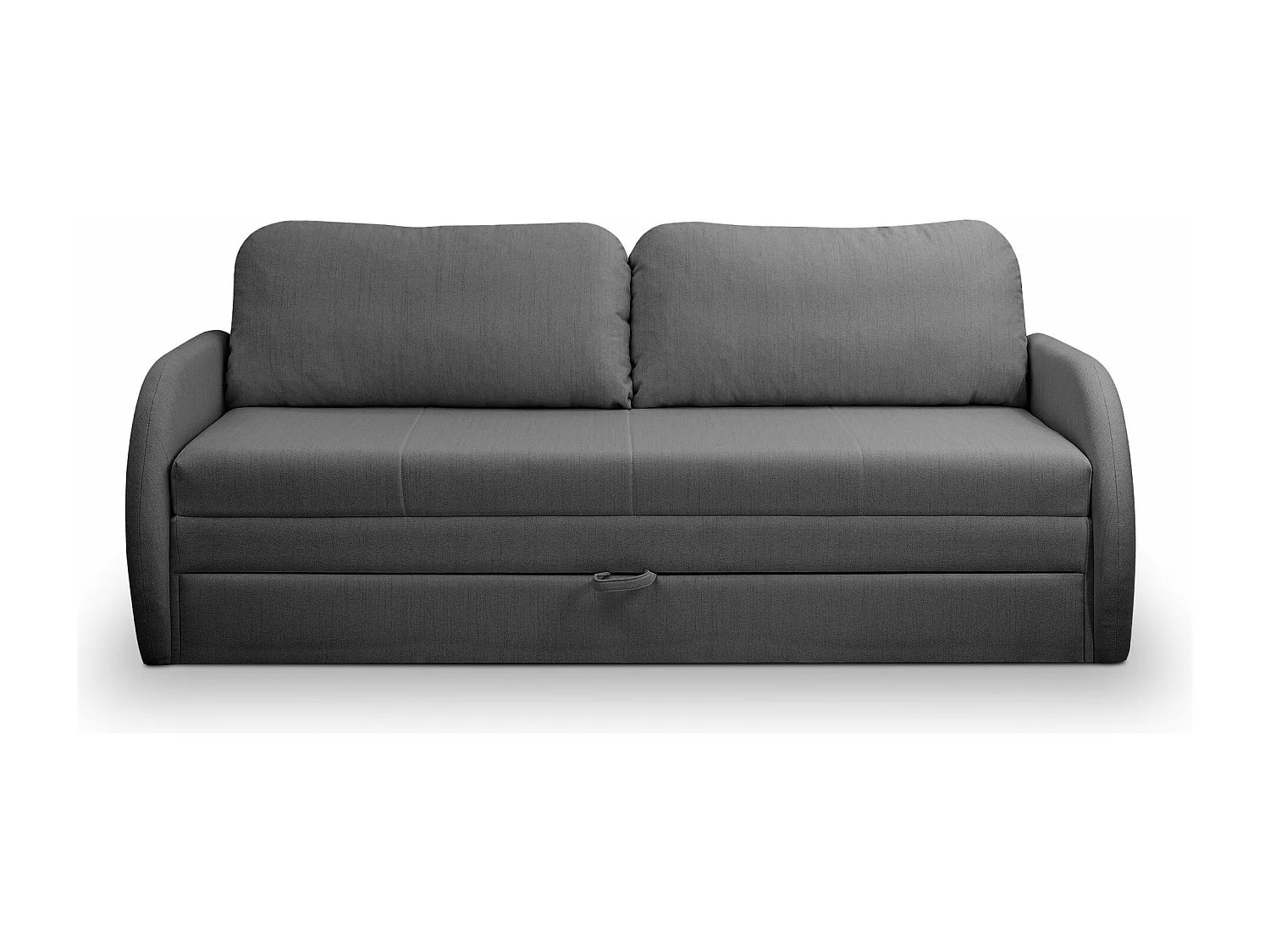 3-Sitzer-Sofa - Schlaffunktion und Bettkasten - dunkelgrau - DIEGO