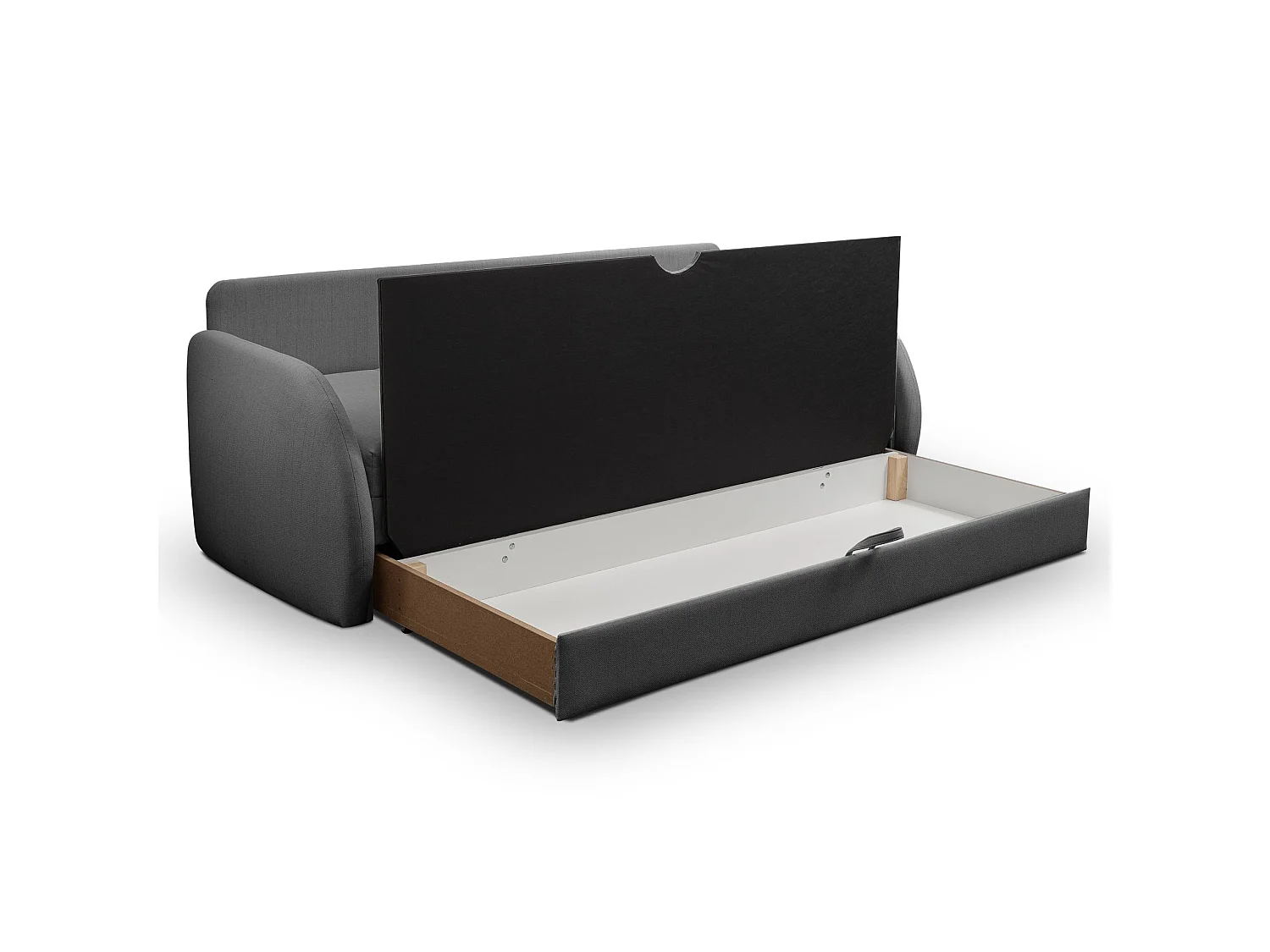 Canapé convertible 3 places - gris foncé -DIEGO NEVE