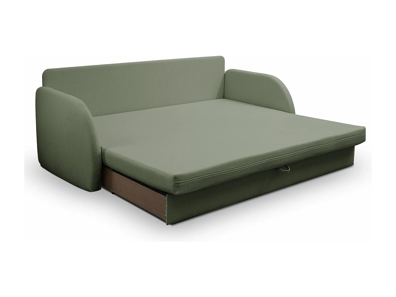 3-zits slaapbank - saliegroen corduroy - DIEGO NEVE