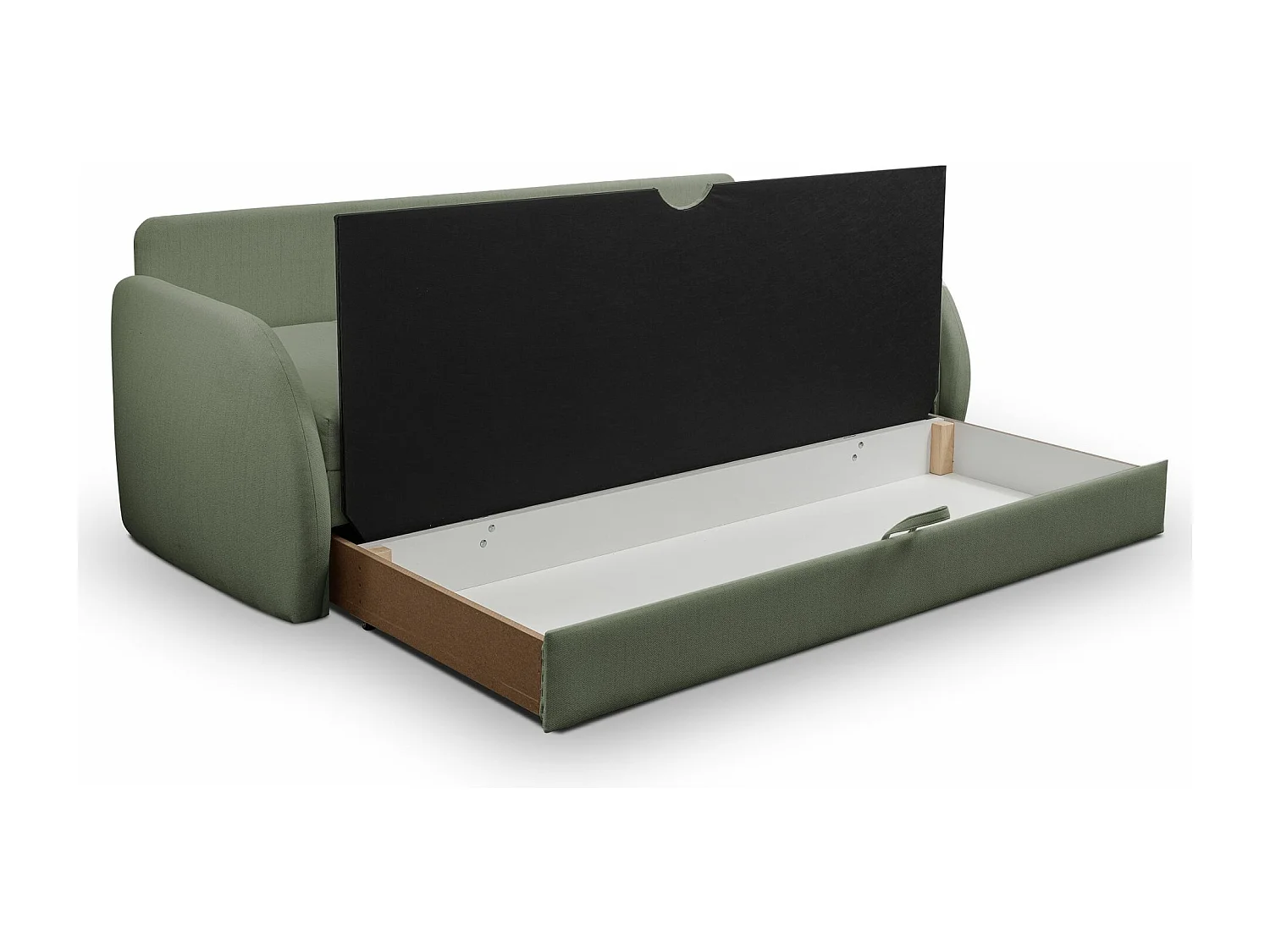 3-zits slaapbank - saliegroen corduroy - DIEGO NEVE