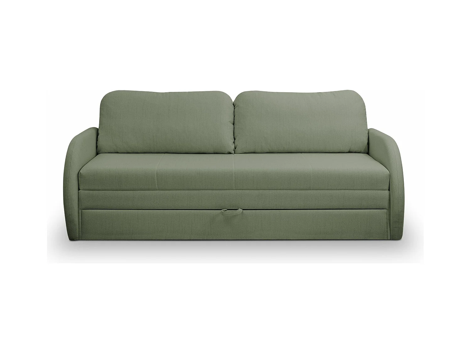 3-Sitzer-Sofa - Schlaffunktion und Bettkasten - salbeigrün - DIEGO