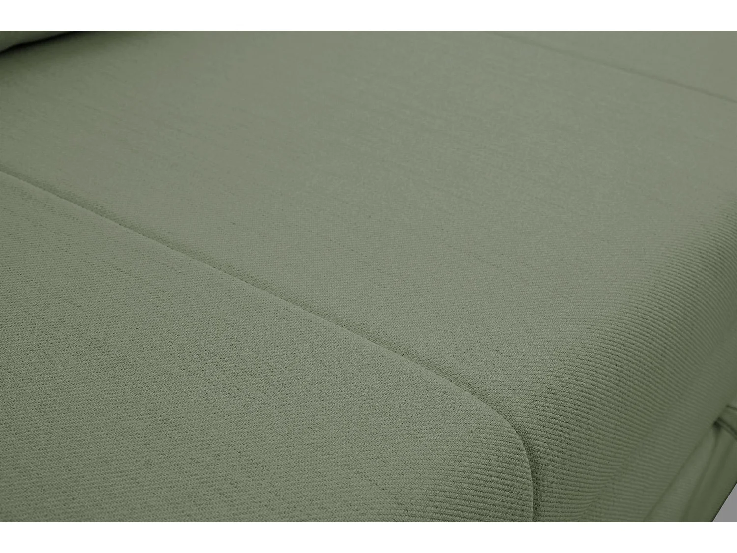 Canapé convertible 3 places - en velours côtelé vert sauge- DIEGO NEVE