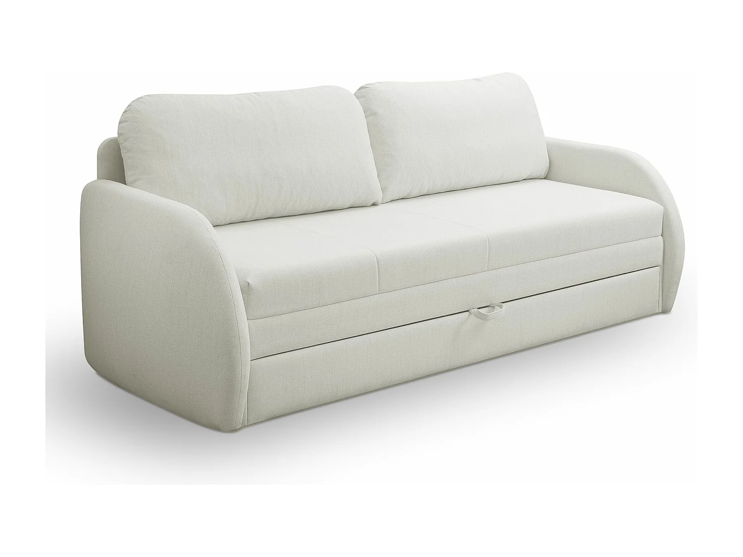 3-Sitzer-Sofa - Schlaffunktion und Bettkasten - creme - DIEGO