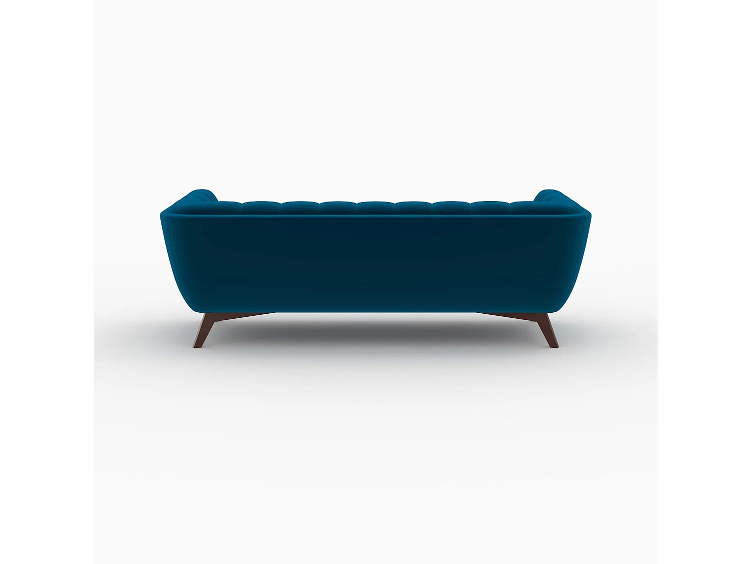 Set di divani in velluto blu 5 posti - Mona