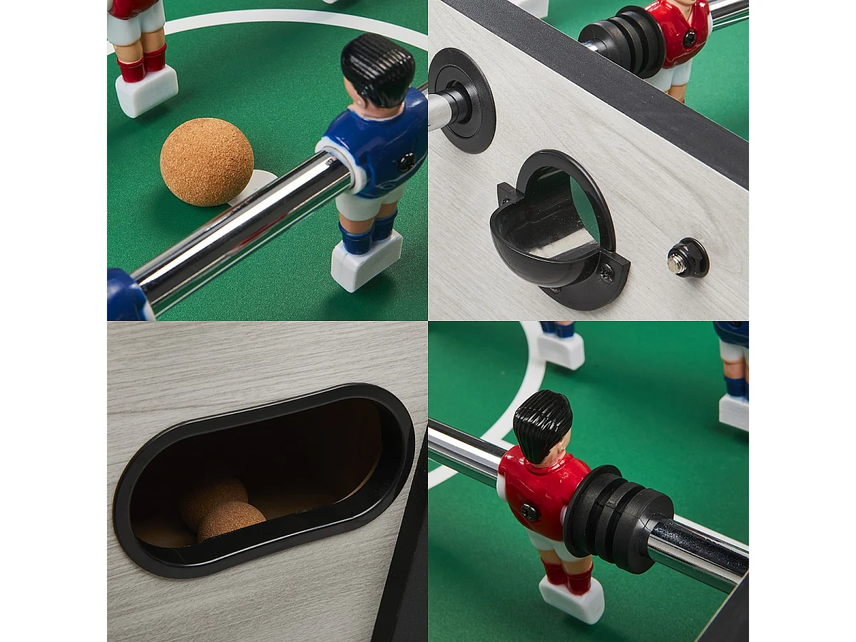 Babyfoot Senior Prémonté - Robuste - Barres télescopiques - 2 à 4 joueurs