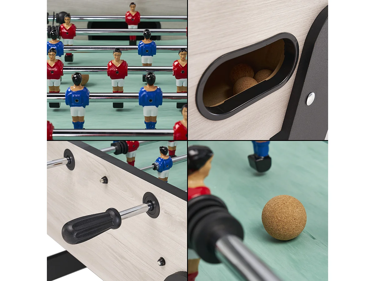 Babyfoot Senior Prémonté - Robuste - Barres télescopiques - 2 à 4 joueurs