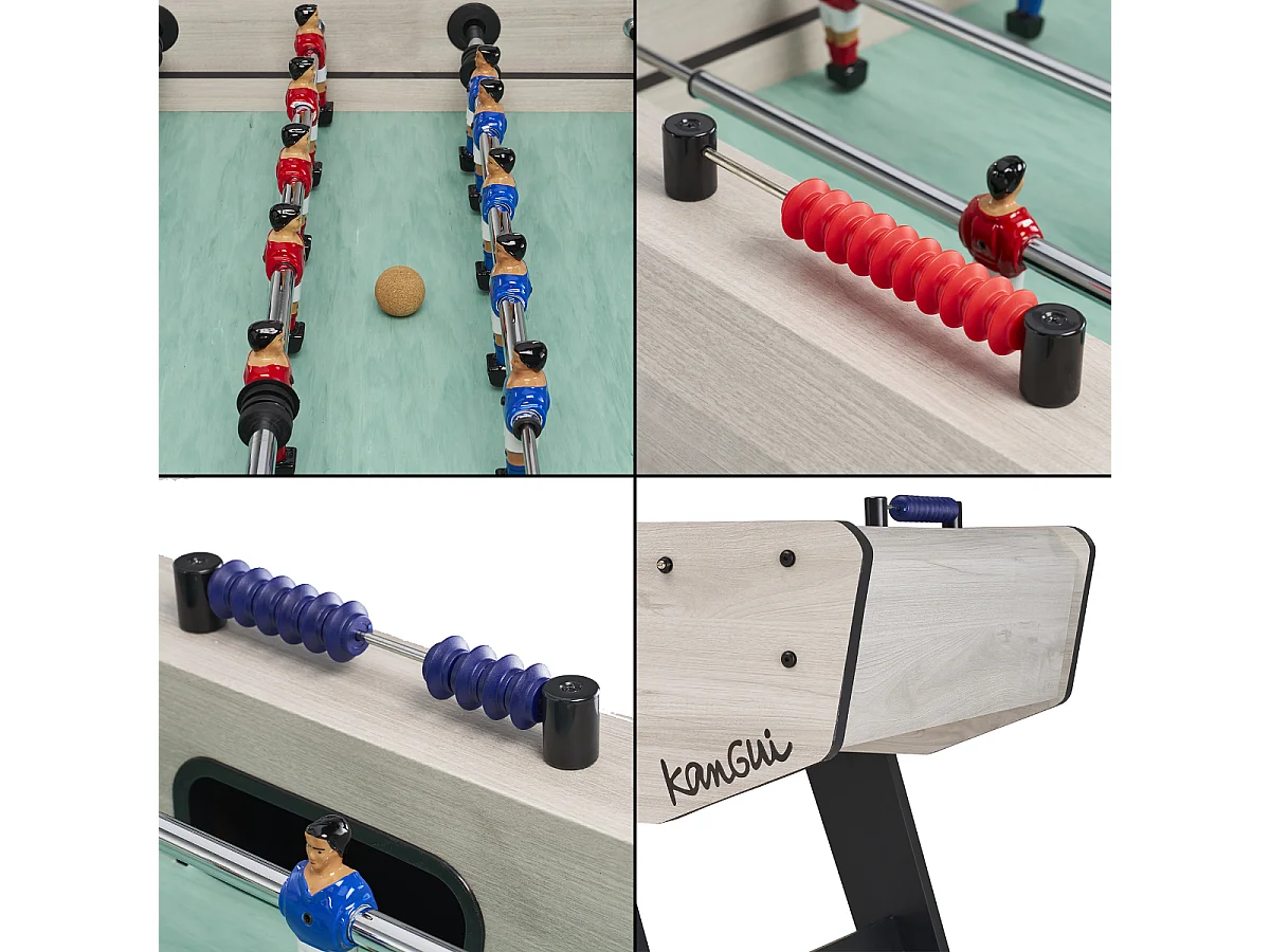 Babyfoot Senior Prémonté - Robuste - Barres télescopiques - 2 à 4 joueurs