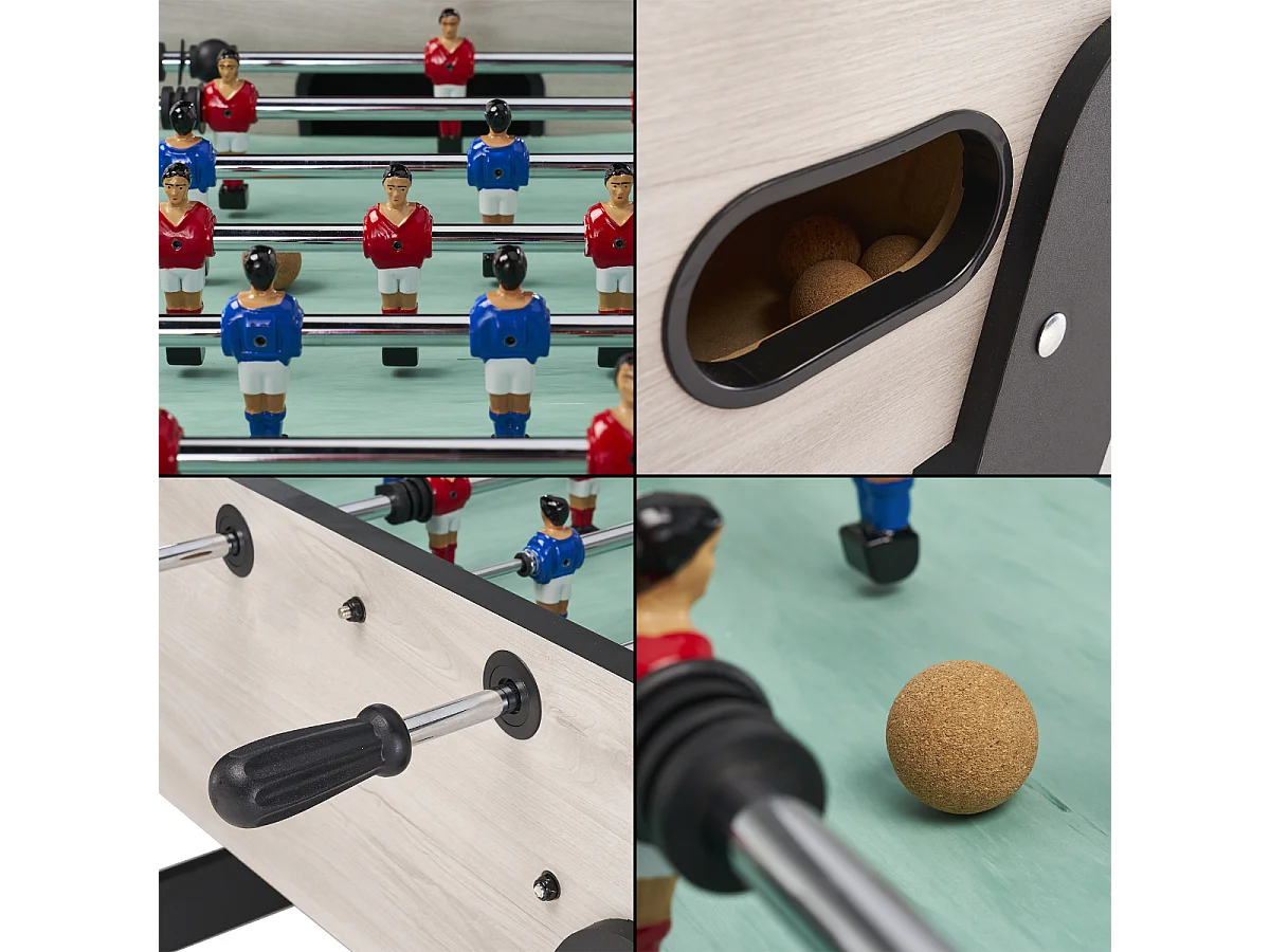 Babyfoot Senior Prémonté - Robuste - Barres télescopiques - 2 à 4 joueurs