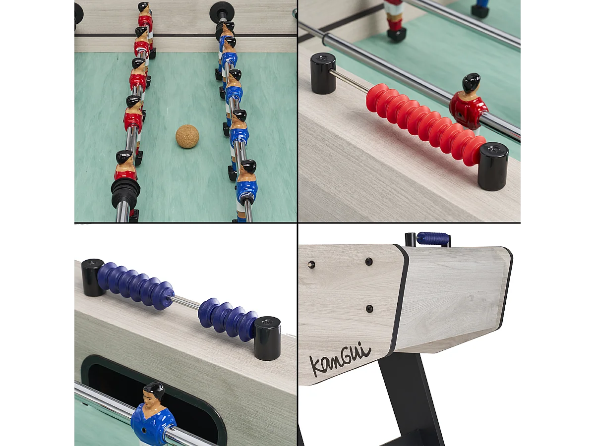 Babyfoot Senior Prémonté - Robuste - Barres télescopiques - 2 à 4 joueurs