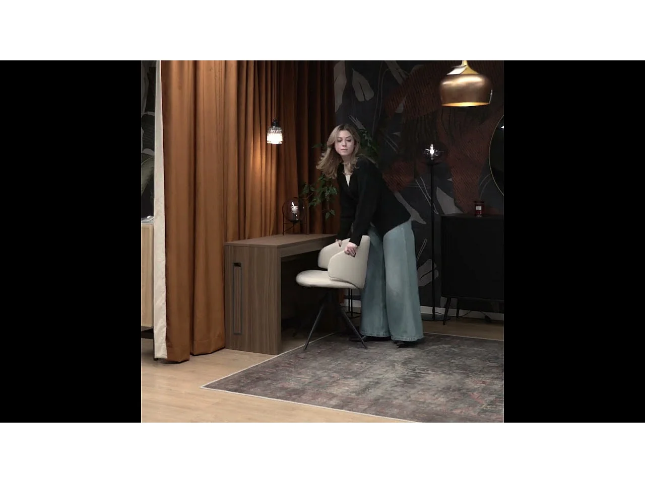 Table extensible - blanc - 90x45-190 cm - ROMA