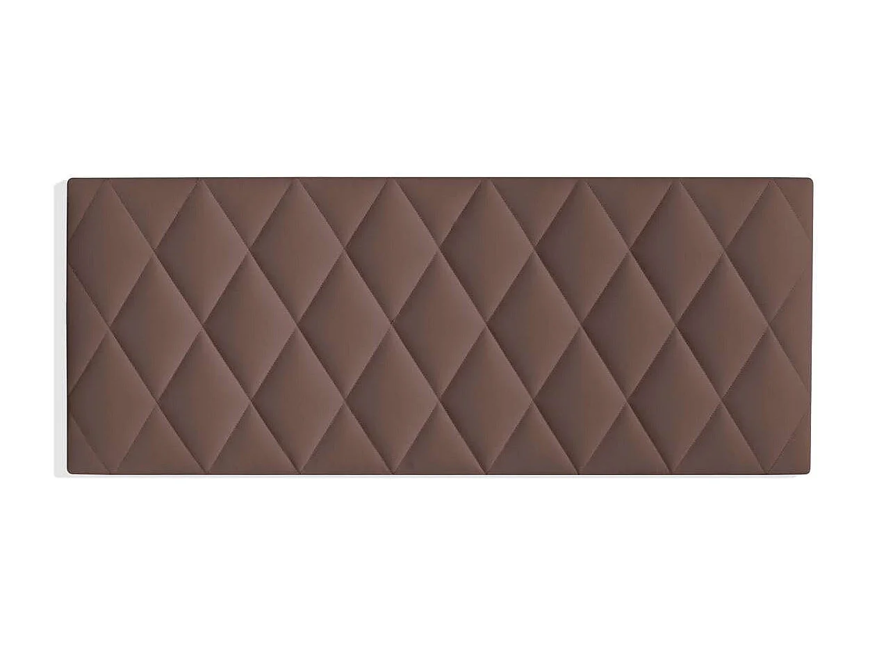 Cabecero para colchón de 135/140cm Melania tapizado marrón, 150cm(ancho) 60cm(alto) 3.5c