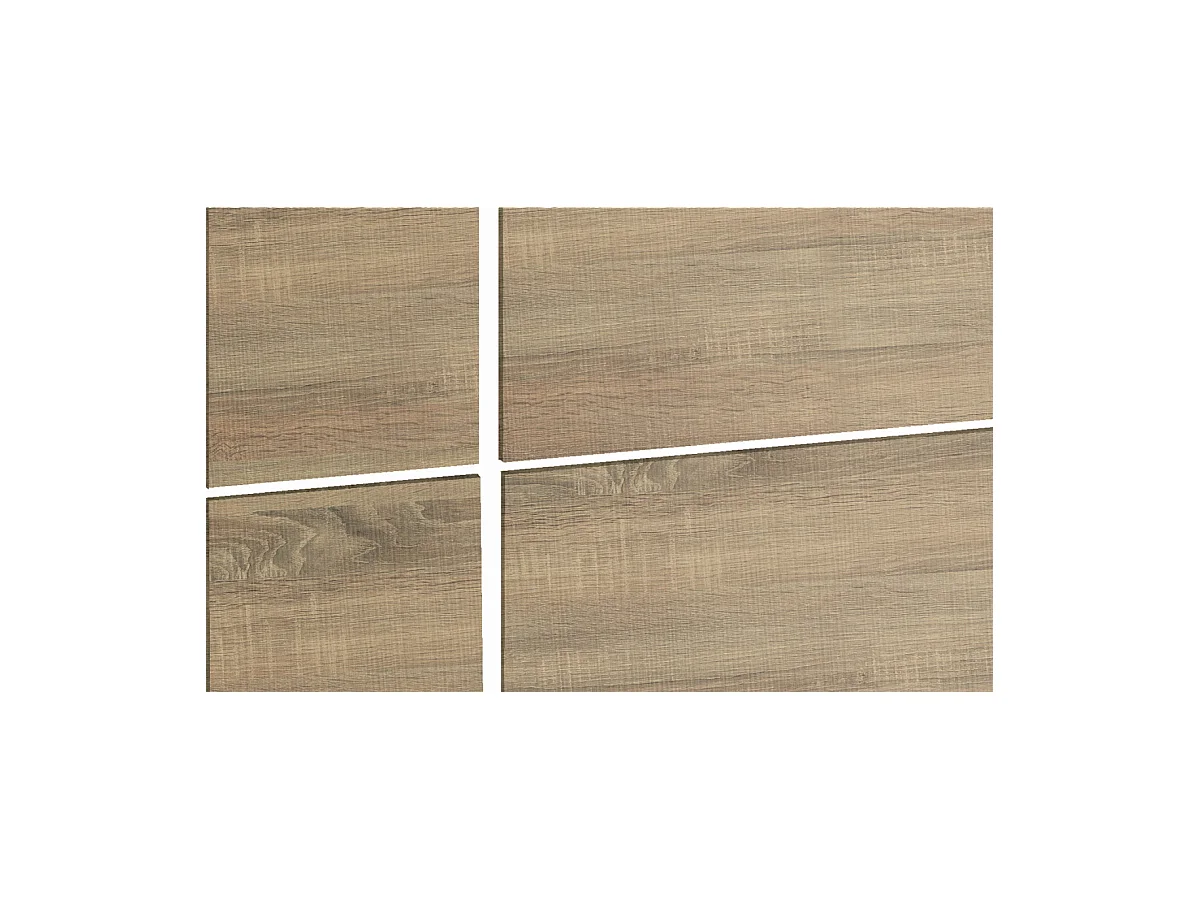 Cabecero juvenil Elsa acabado roble cambrian, 50 cm(altura)100 cm(ancho)