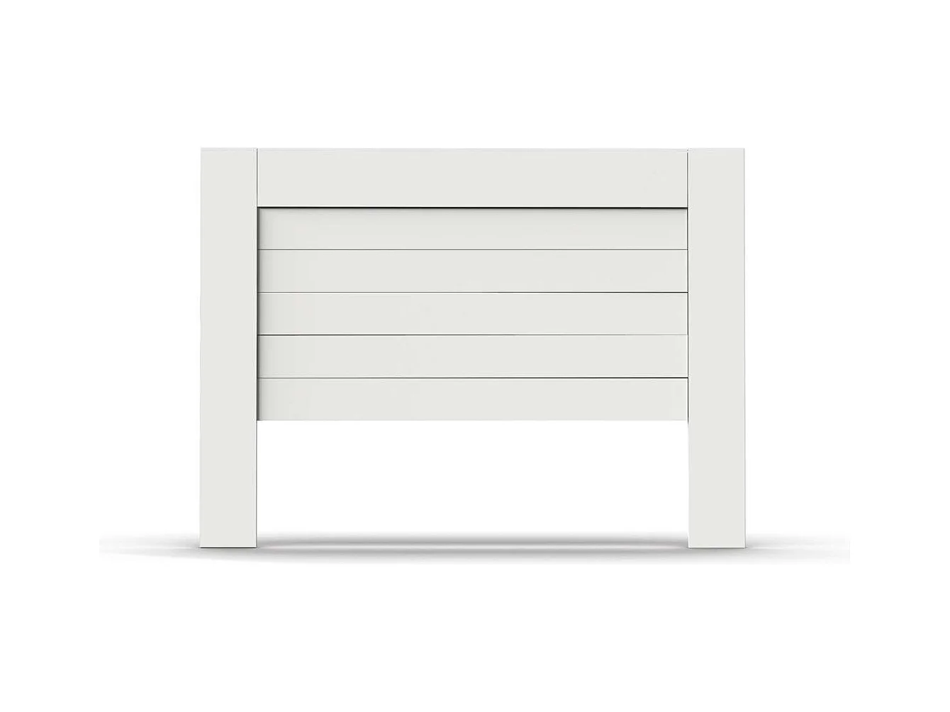 Cabecero para cama matrimonio Aroa acabado blanco, 120cm(altura) 164cm(ancho).