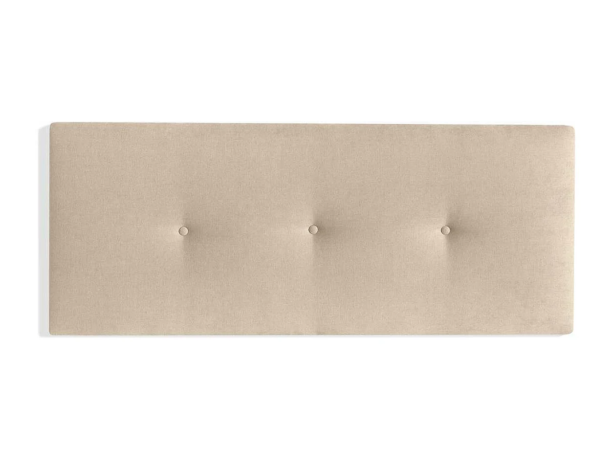 Cabecero juvenil de 90 cm Adriana tapizado beige claro, 90cm(ancho) 60cm(alto) 4cm(fondo)