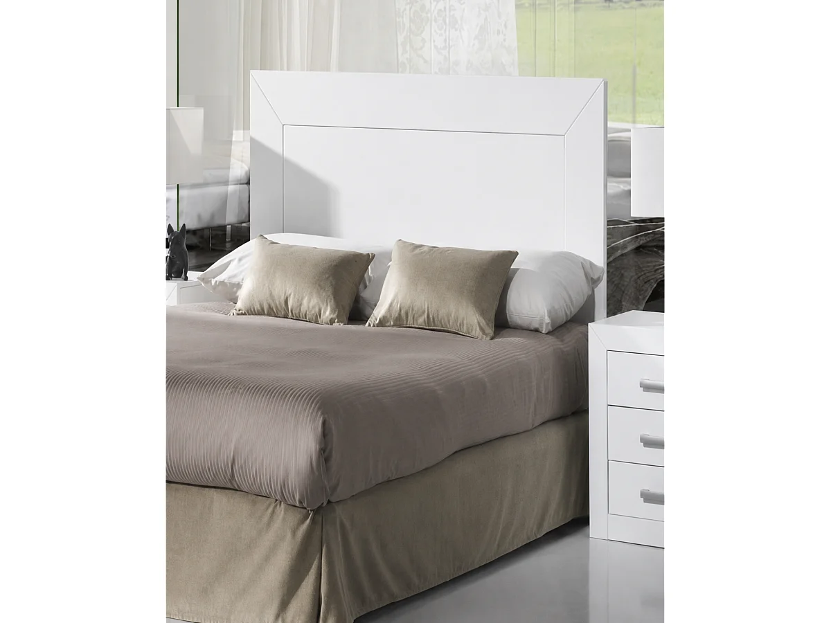 Cabecero en acabado madera blanca 110 cm (alto)145 cm (ancho) 2 cm (fondo)