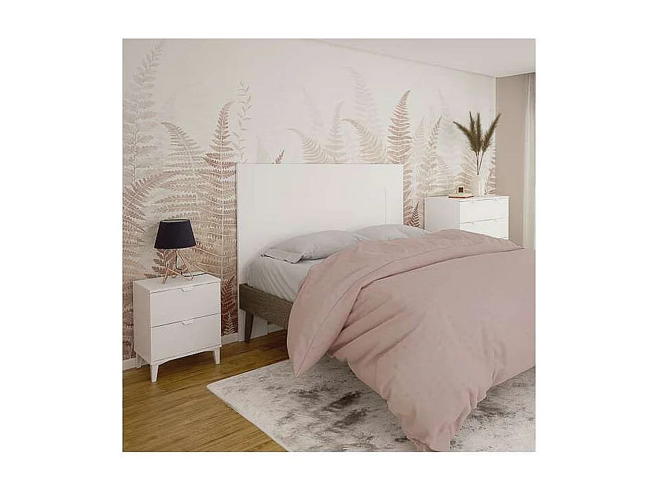 Cabecero Venus en color blanco poro. 130 cm(alto)160cm(ancho)