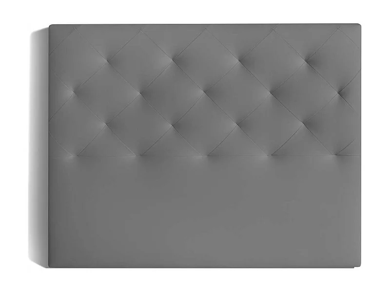 Cabecero Nadia para colchón de 135/140cm tapizado gris, 150cm(ancho) 120cm(alto) 9cm(fond