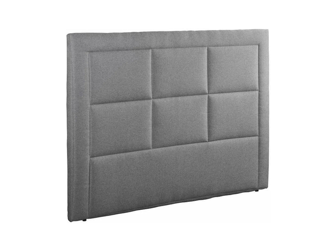 Cabecero Napoles tapizado en tela antimanchas Semi Nido 2 gris. 125 cm (alto), 160 cm (anc