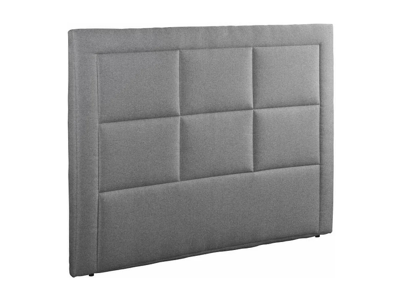 Cabecero Napoles tapizado en tela antimanchas Semi Nido 2 gris. 125 cm (alto), 160 cm (anc