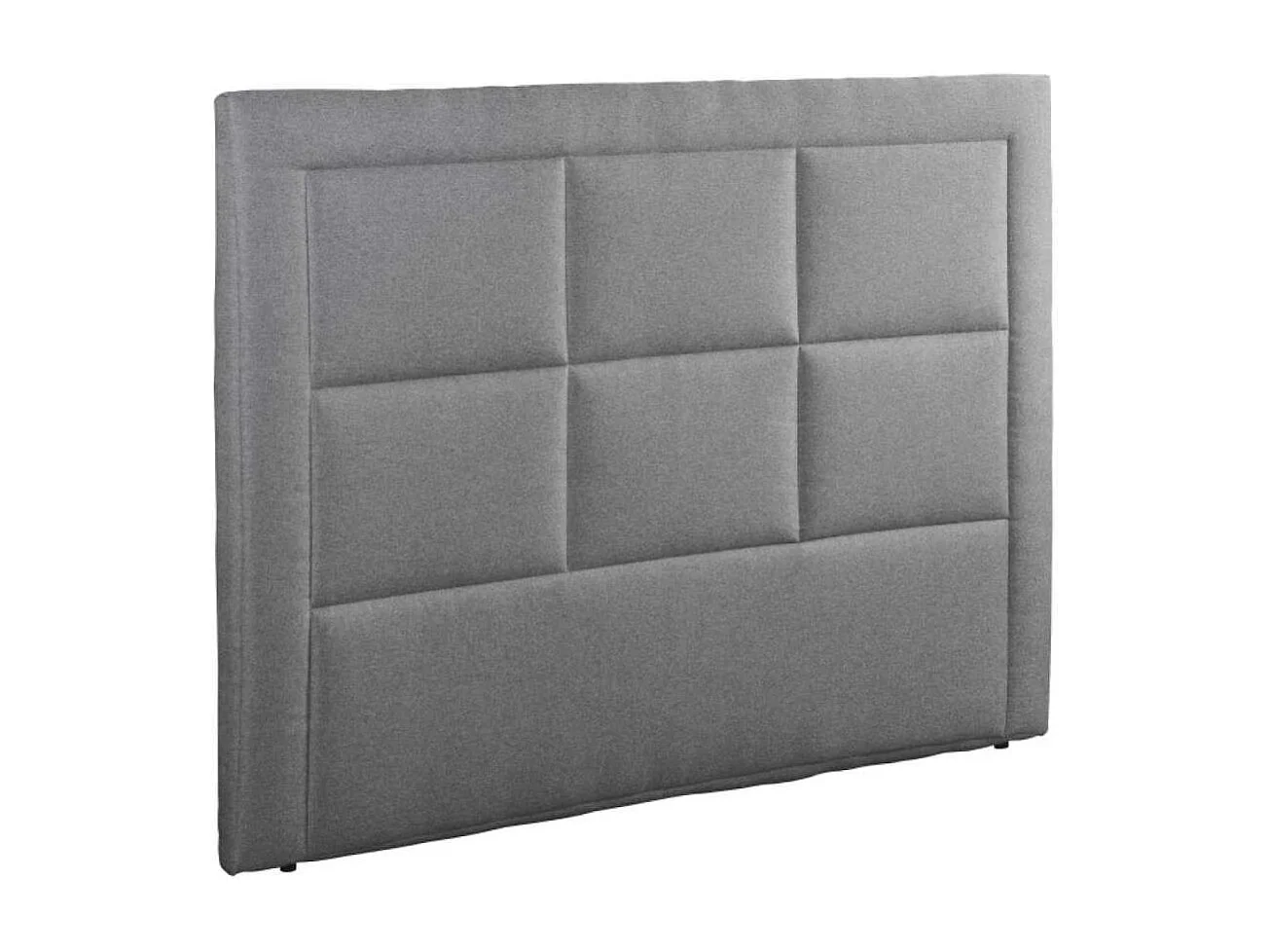 Cabecero Napoles tapizado en tela antimanchas Semi Nido 2 gris. 125 cm (alto), 160 cm (anc