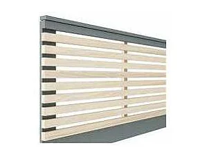 Cabecero para cama matrimonio Nicolás acabado verde kaki/cera blanca, fondo: 5cm  Ancho: