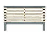 Cabecero para cama matrimonio Nicolás acabado verde kaki/cera blanca, fondo: 5cm  Ancho: