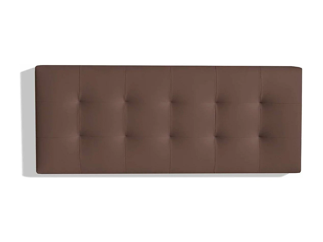 Cabecero Mila para colchón de 150cm acabado marrón chocolate, 160cm(ancho) 60cm(alto) 9c