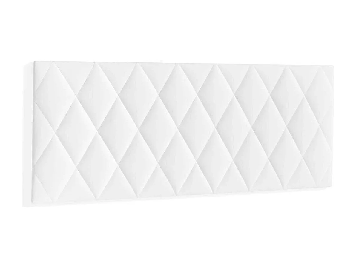 Cabecero para colchón de 150cm Marisa tapizado blanco, 160cm(ancho) 60cm(alto) 3.5cm(fond
