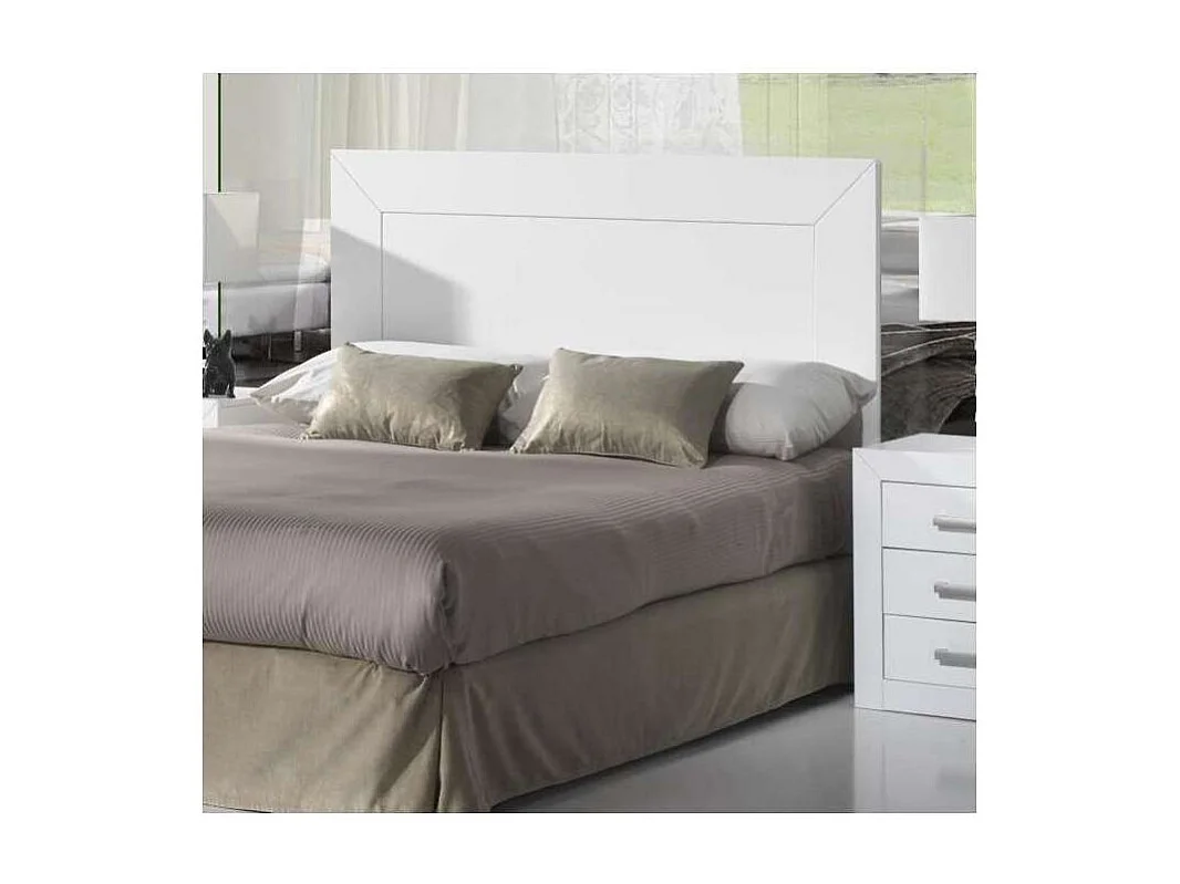 Cabecero madera en acabado blanco 110 cm(alto)160 cm(ancho)