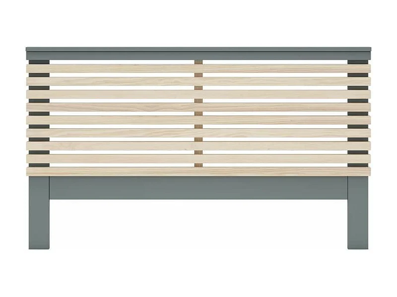 Cabecero para cama matrimonio Estela acabado verde kaki/cera blanca, fondo: 5cm  Ancho: 16