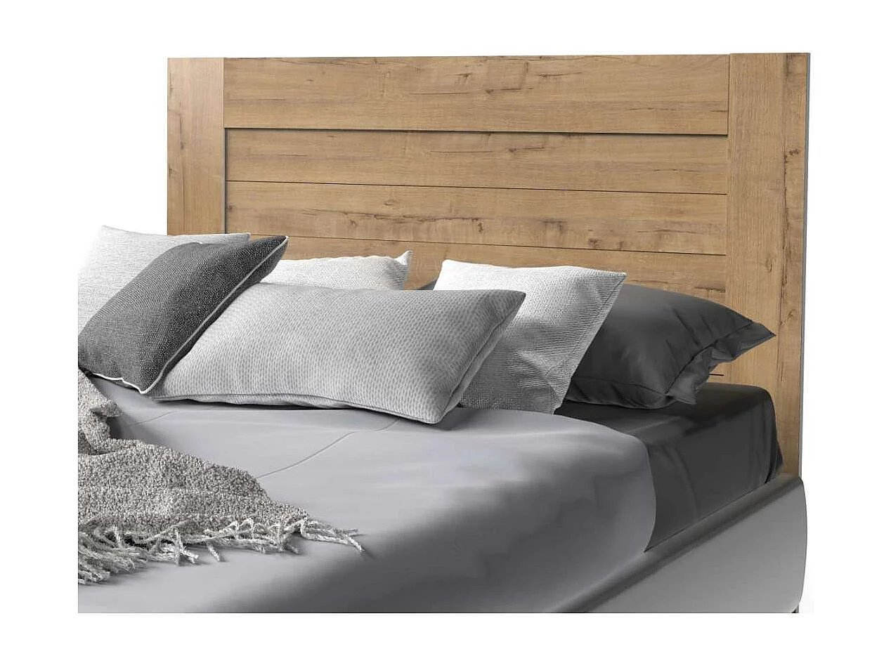 Cabecero para cama matrimonio Aroa acabado roble gold, 106cm(altura) 164cm(ancho).