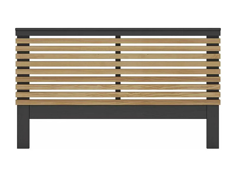 Cabecero para cama matrimonio Julen acabado bocamina/cera, fondo: 5cm  Ancho: 146cm  Alto: