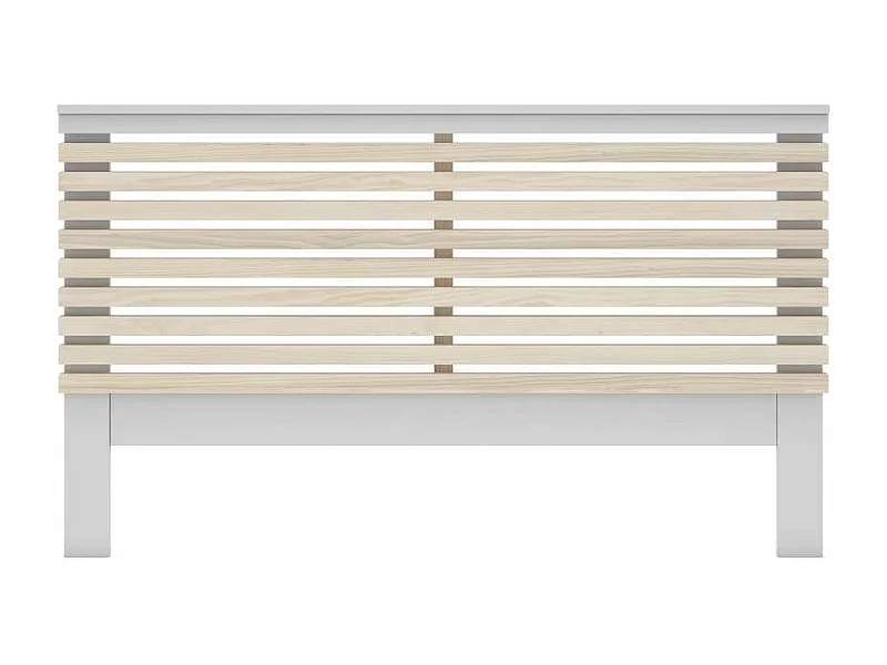 Cabecero para cama matrimonio Estela acabado blanco/cera blanca, fondo: 5cm  Ancho: 163cm