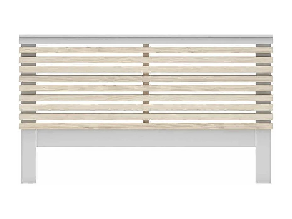 Cabecero para cama matrimonio Estela acabado blanco/cera blanca, fondo: 5cm  Ancho: 163cm