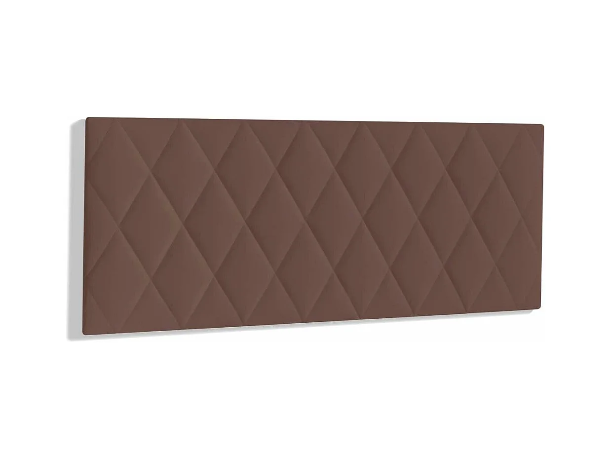 Cabecero juvenil Melania tapizado marrón, 90cm(ancho) 60cm(alto) 3.5cm(fondo)