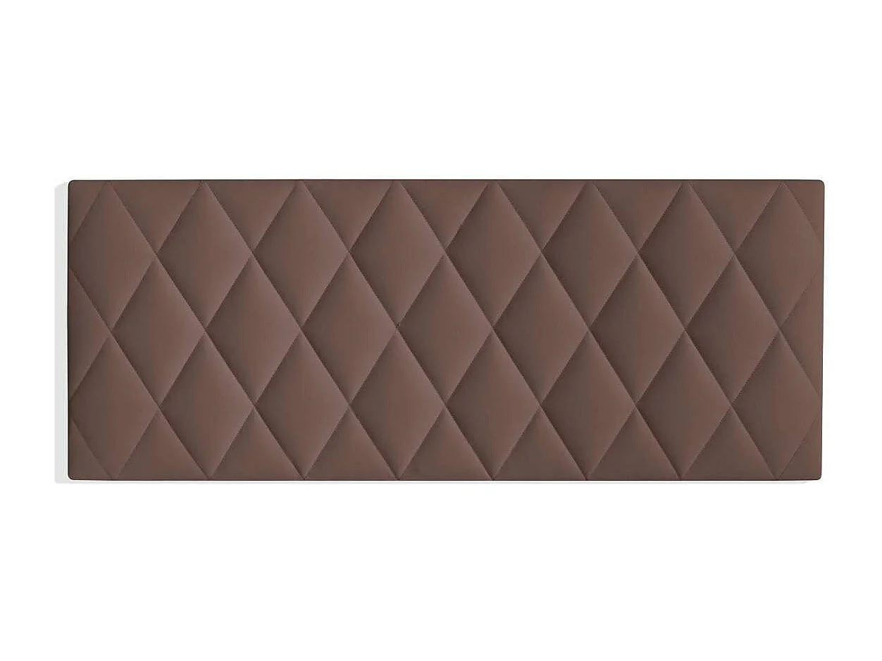 Cabecero juvenil Melania tapizado marrón, 90cm(ancho) 60cm(alto) 3.5cm(fondo)