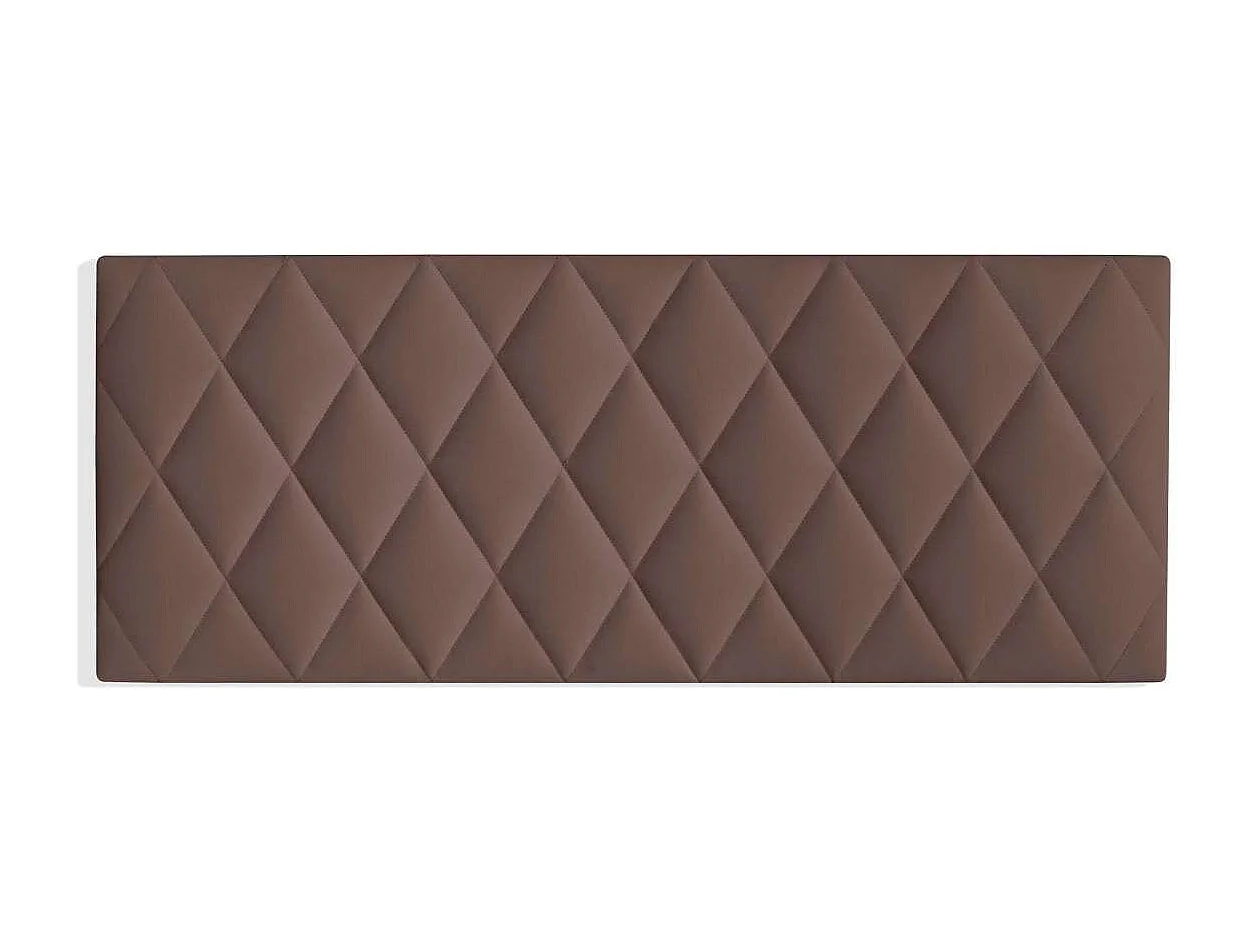 Cabecero juvenil Melania tapizado marrón, 90cm(ancho) 60cm(alto) 3.5cm(fondo)