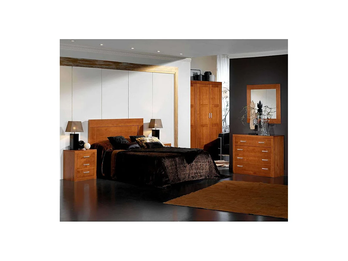 Cabecero madera maciza en acabado de madera cerezo 110 cm(alto), 160 cm(ancho), 2 cm (fond
