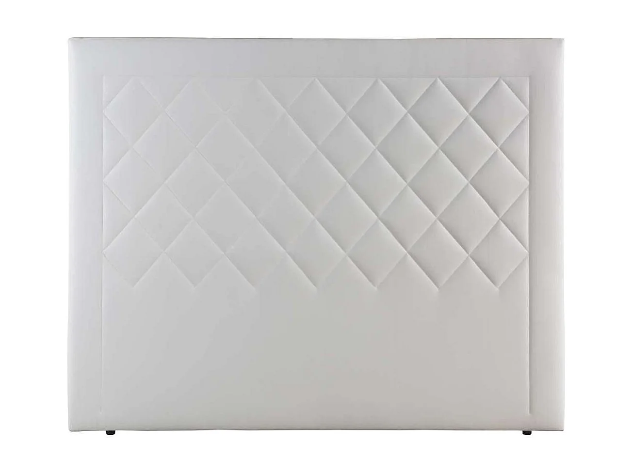 Cabecero Romo tapizado en polipiel Azahar 00 blanco. 125cm (alto), 160cm (ancho), 7cm (fon