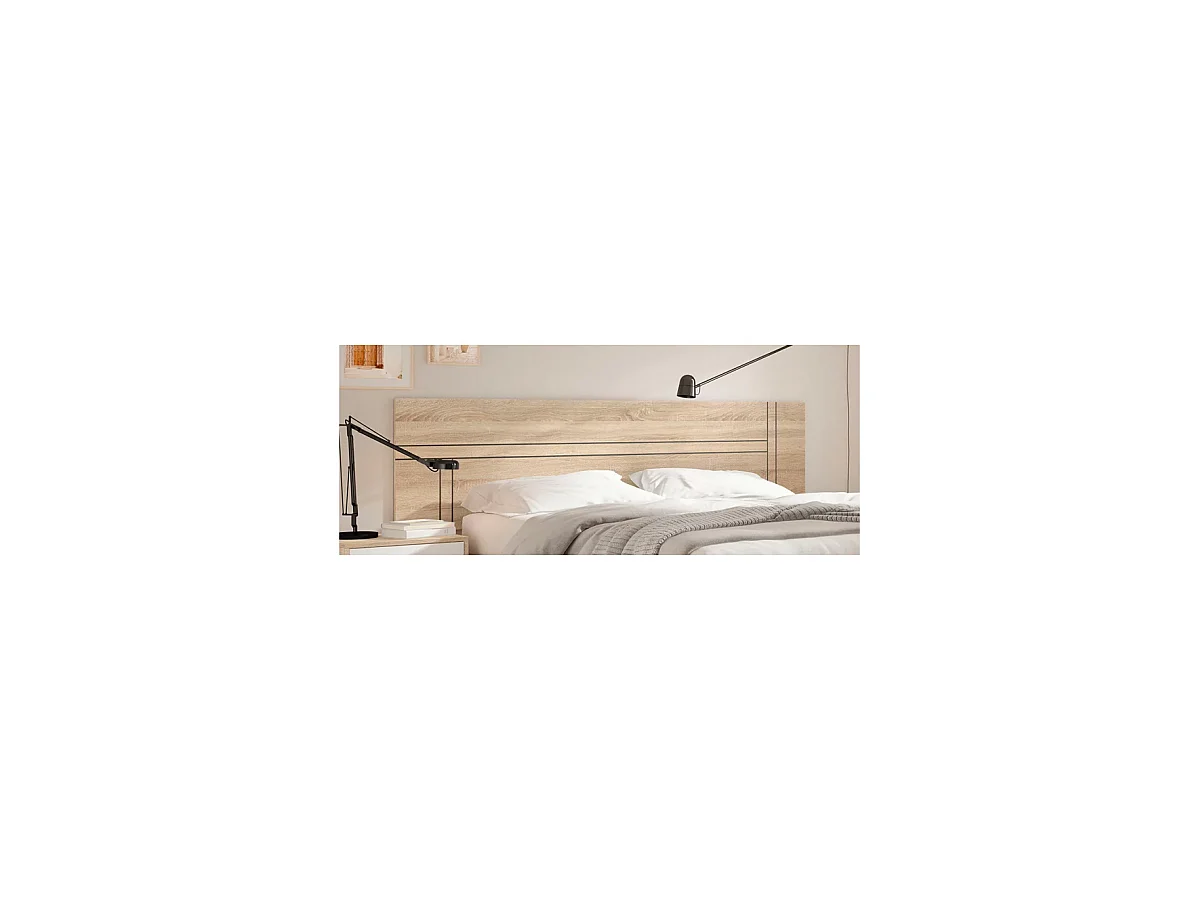 Cabecero modelo Delicias acabado roble cambrian, 50cm(alto) 198cm(ancho)