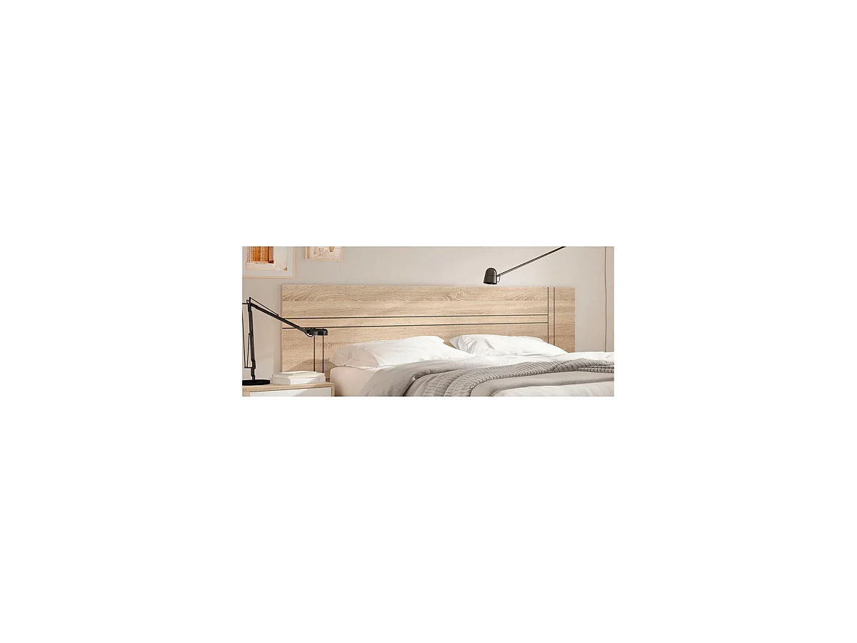 Cabecero modelo Delicias acabado roble cambrian, 50cm(alto) 198cm(ancho)