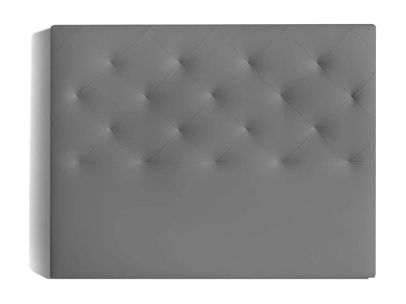 Cabecero Nadia para colchón de 150cm tapizado gris, 160cm(ancho) 120cm(alto) 9cm(fondo)