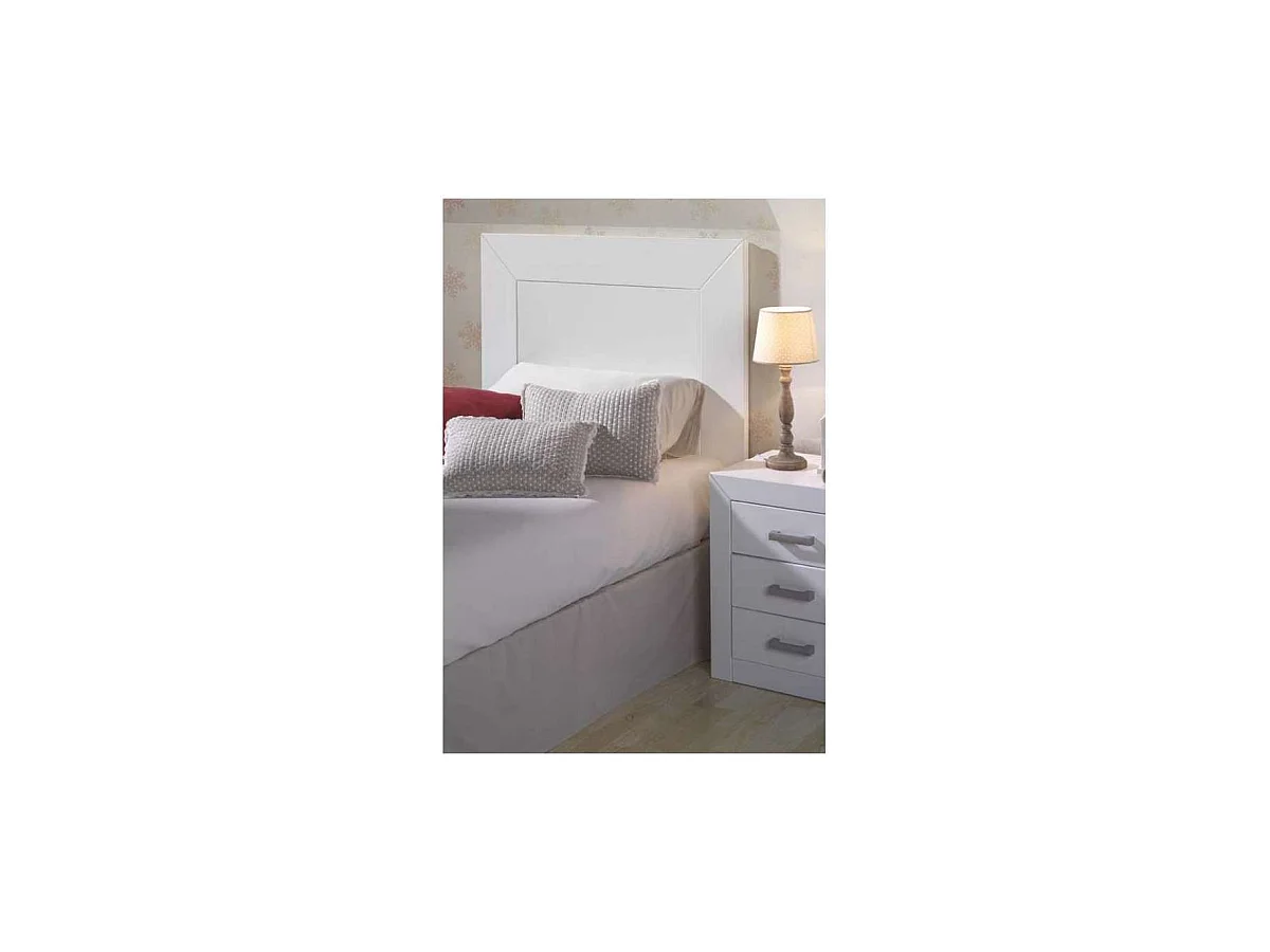 Cabecero madera en acabado blanco 110 cm(alto)100 cm(ancho)