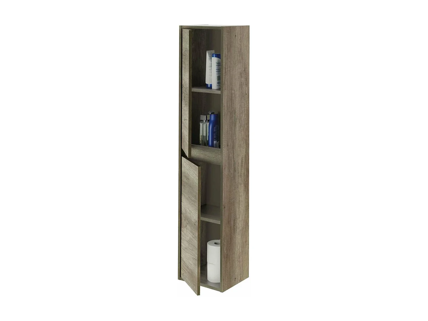 Columna suspendida Loa para baño 2 puertas en acabado nordik 140 cm(alto)30 cm(ancho)25.5