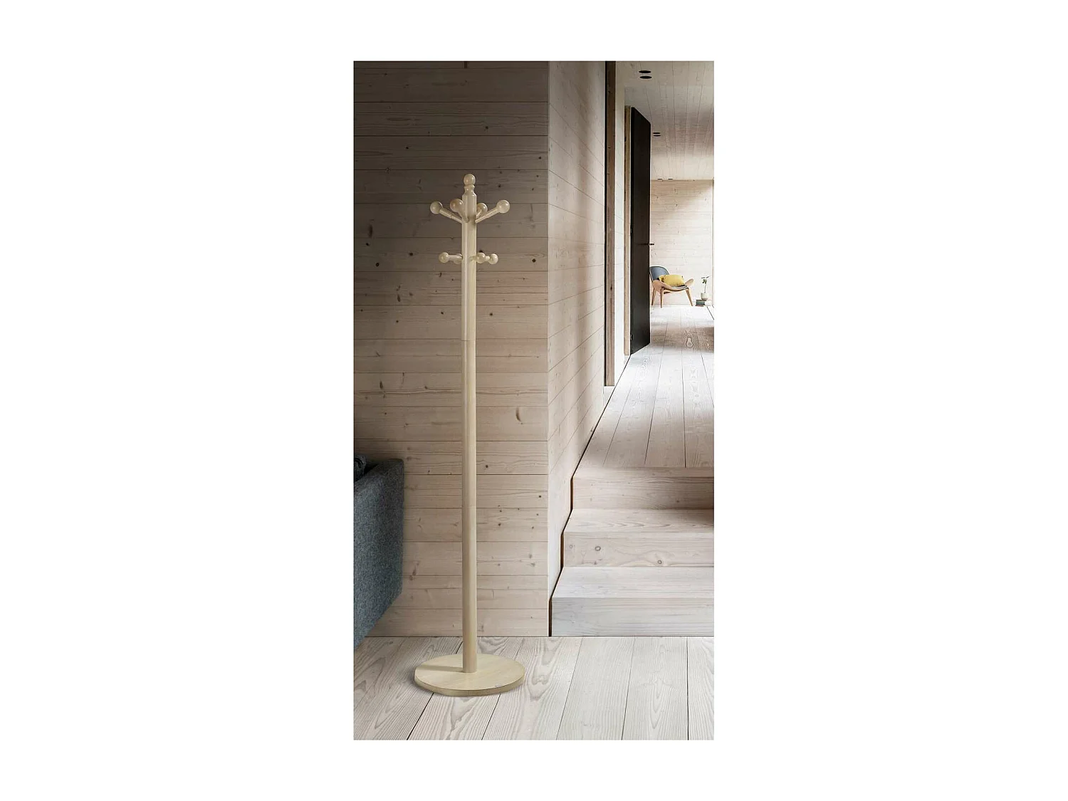 Perchero mod. 410 acabado lacado cambrian, 170 cm(alto)35 cm(ancho)35 cm(largo)